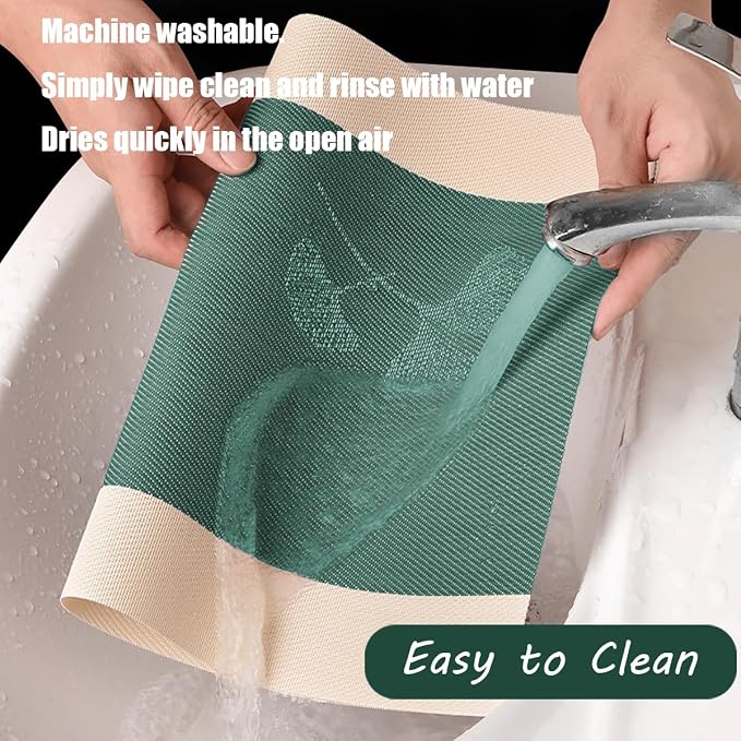 PIGCHCY Elegant Placemats with Matching Table Runner, Washable Durable Plastic - Image 4