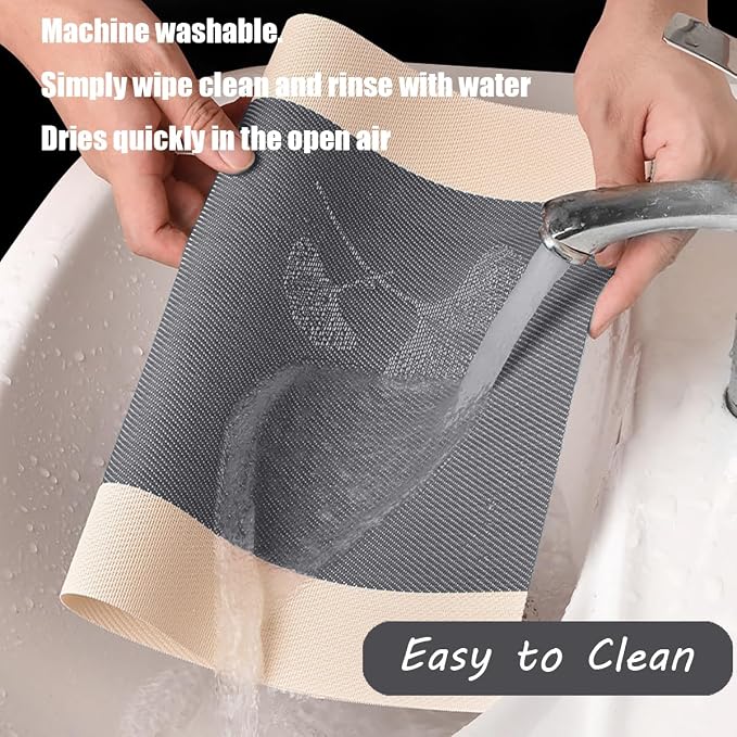PIGCHCY Elegant Placemats with Matching Table Runner, Washable Durable Plastic - Image 4