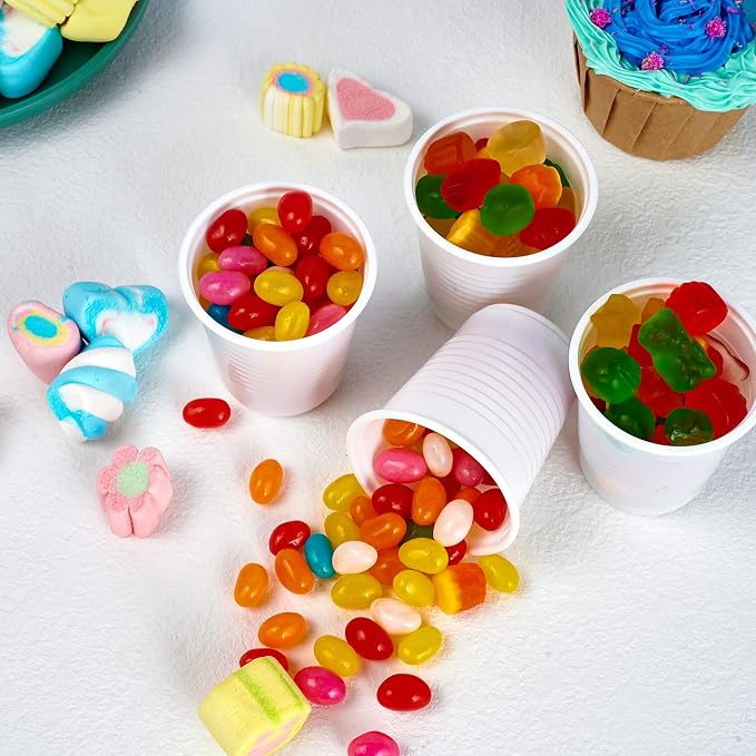 Lilymicky 500 Pack 3 oz Plastic Bathroom Cups, no sogginess plastic bathroom - Image 6
