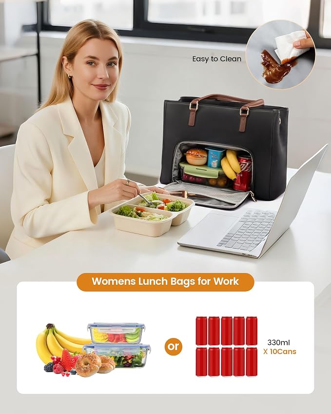 LOVEVOOK Lunch Bag for Women, Work Laptop Tote Bag - Image 5