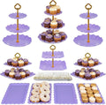 Pack of 11 NWK Cake Stand Set of Cupcake Stand, Tray & Table Cloth | Includes 3 by NWK