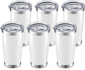20oz Tumbler Bulk with Lid Stainless Steel Tumblers, 6 Pack | Leak Proof Lid by Unknown