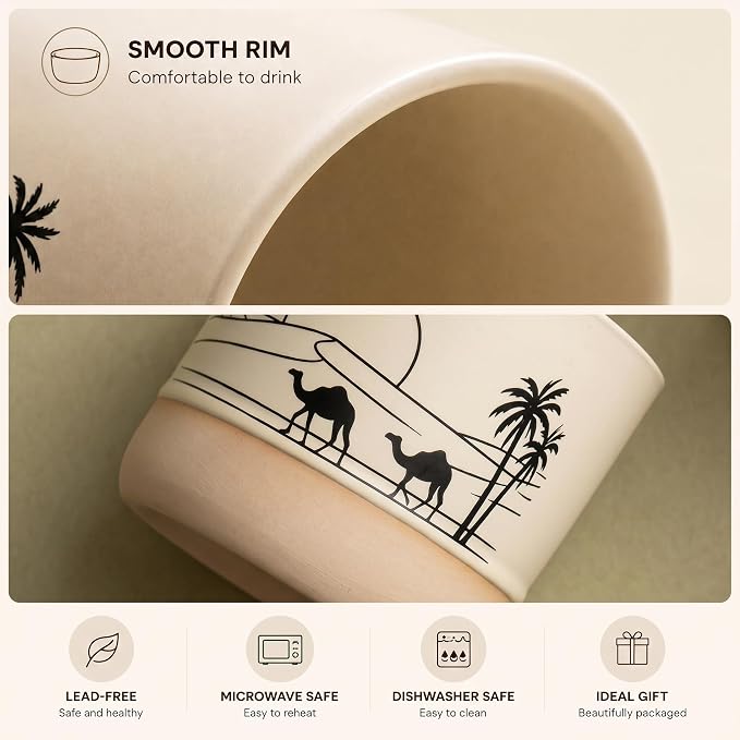 7oz 8oz Ceramic Mug Cups with DIY Canvas - Image 6