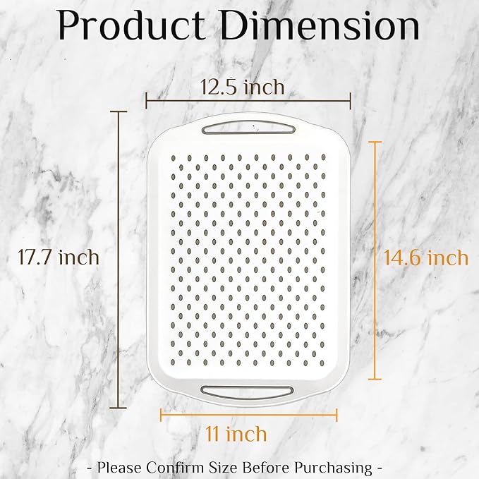 17.7" x 12.5" Anti-Slip Serving Trays - Image 2