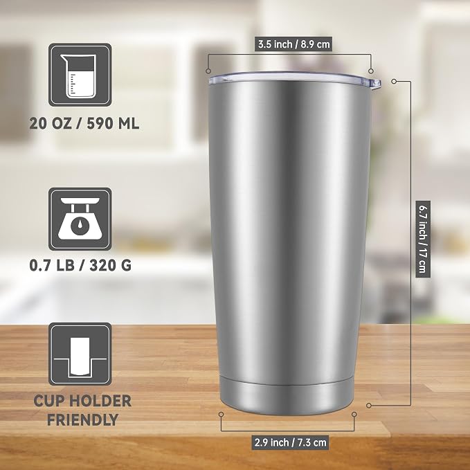 20 oz Tumbler Stainless Steel Tumblers - Image 5