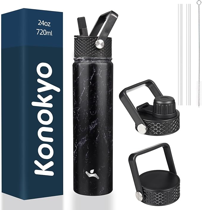 Konokyo 24 oz Insulated Stainless Steel Water Bottle by Konokyo