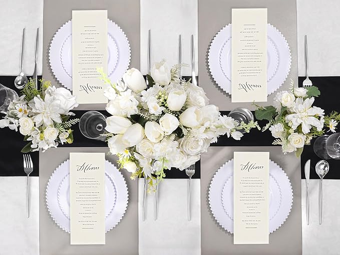 U-QE 60PCS White Plastic Plates - Image 7