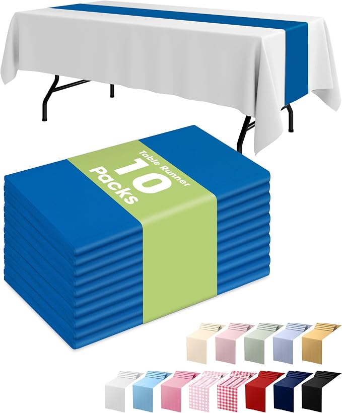 Pureegg Blue Plastic Table Runners by Pureegg