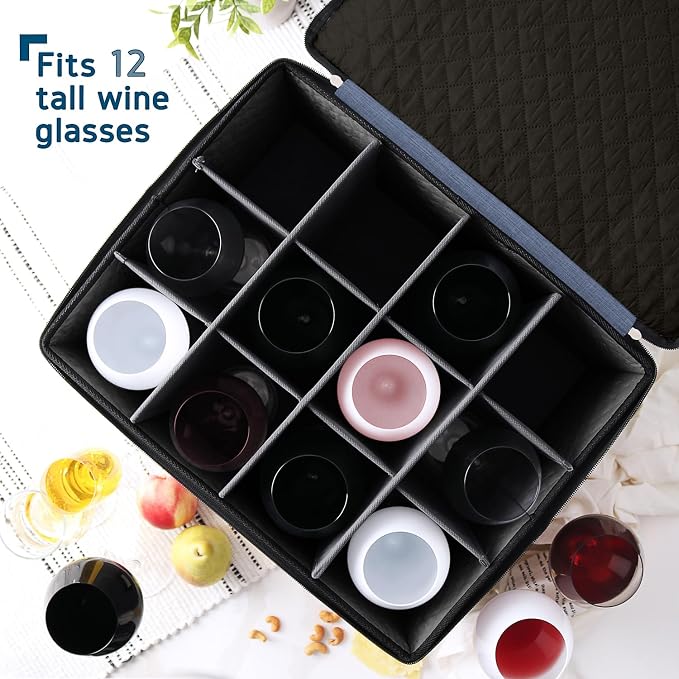 Hearth & Harbor Wine Glass Storage Box - Image 2