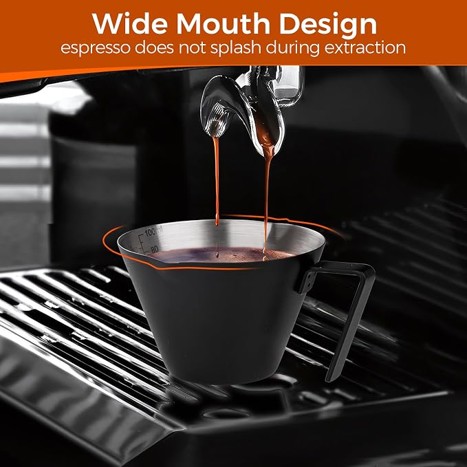 YARRAMATE Stainless Steel Espresso Shot Cup, 3.4oz | Heat Insulated Grip - Image 4