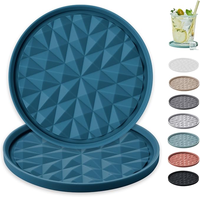 Silicone Drink Coasters Set of 2, Coaster by Wingcases