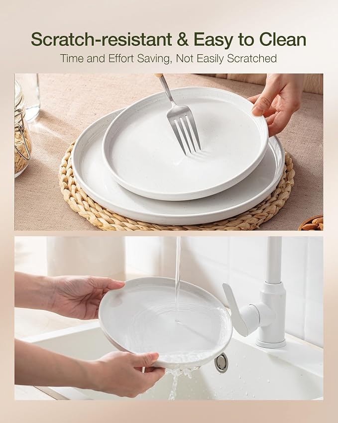 Famiware Milkyway 24-Piece Stoneware Plates and Bowls, Dishes Set - Image 7