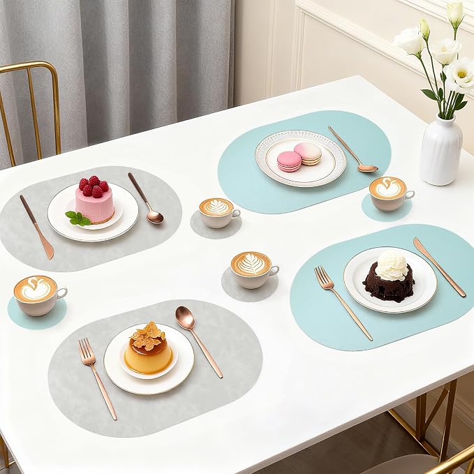 Faux Leather Placemats Set of 6 - Image 6