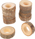 Rustic Wooden Napkin Rings, Handmade Creative Napkin Round Holder by Yuudar