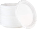 400 Count Disposable 10 Inch White Plastic Dinner Plates Extra Large by PLASTICPRO