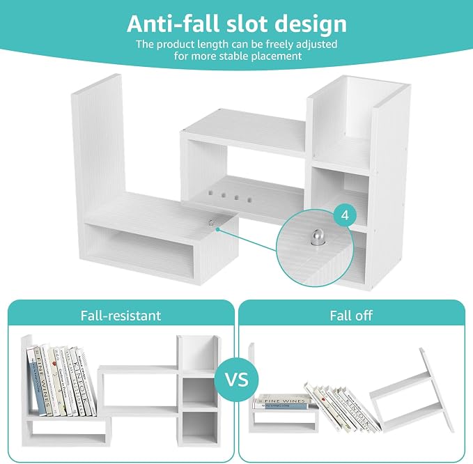 NUTIKAS Desk Shelves Desktop Organizer Shelf - Image 7