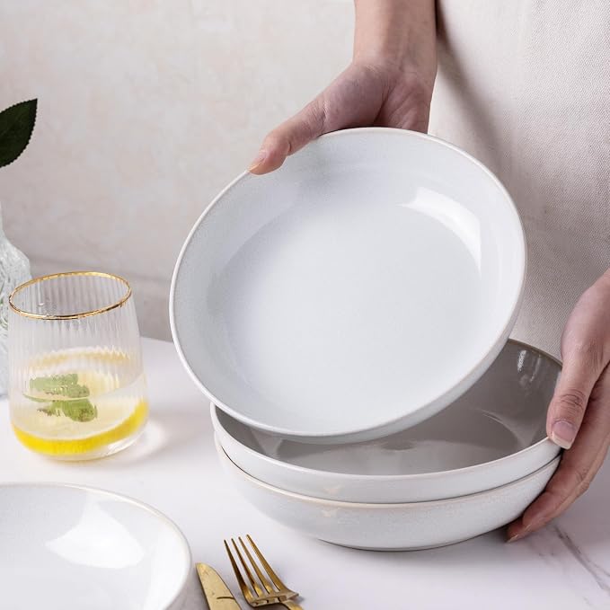 AmorArc 8.5'' Large Pasta Bowls, 36oz Stoneware Pasta Serving Bowls Set of 4 - Image 6