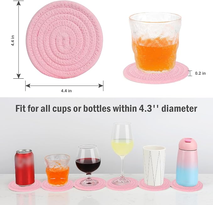ABenkle 8 Pcs Drink Coasters - Image 2