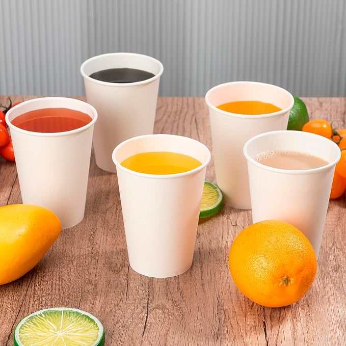 METAPRINT Disposable Paper Cups 12 oz, 12 oz Paper Coffee Cups, Thickened Design - Image 8