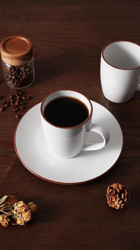 famiware Venus Coffee Mugs Set of 6, 13 oz Ceramic Stoneware Mug Cup Set | - Image 6