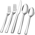 20-Piece Silverware Set, E-far Stainless Steel Flatware Set Service by E-far