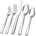 40-Piece Silverware Set, E-far Stainless Steel Flatware Set Service by E-far