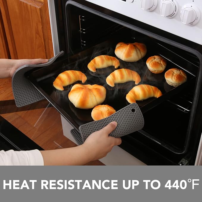 4 Pack Trivets for Hot Dishes | Hot Pads for Kitchen, Silicone Pot Holders for - Image 2