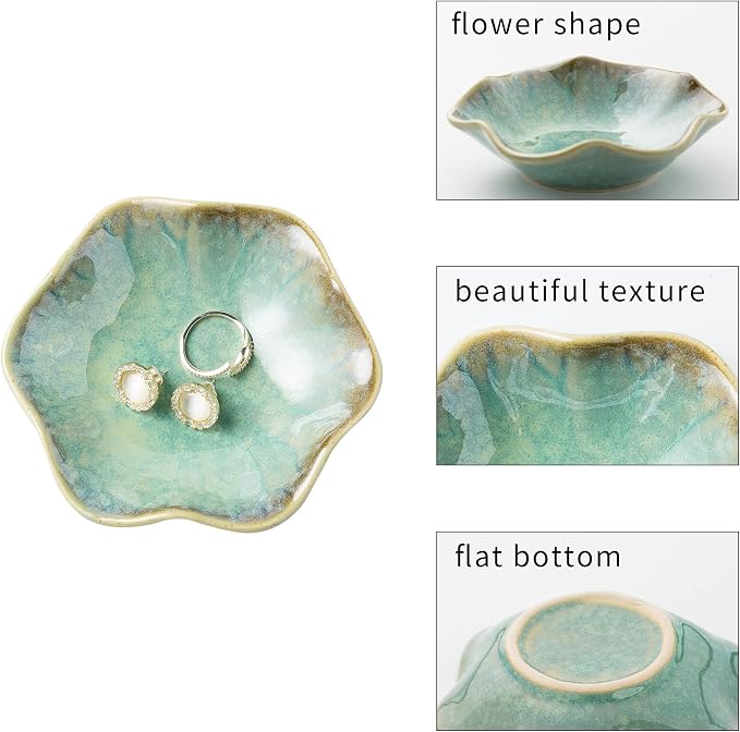 BEUNAIZER Jewelry Dish Tray, Ring Dish, Ceramic Trinket Tray, Key Bowl | - Image 6