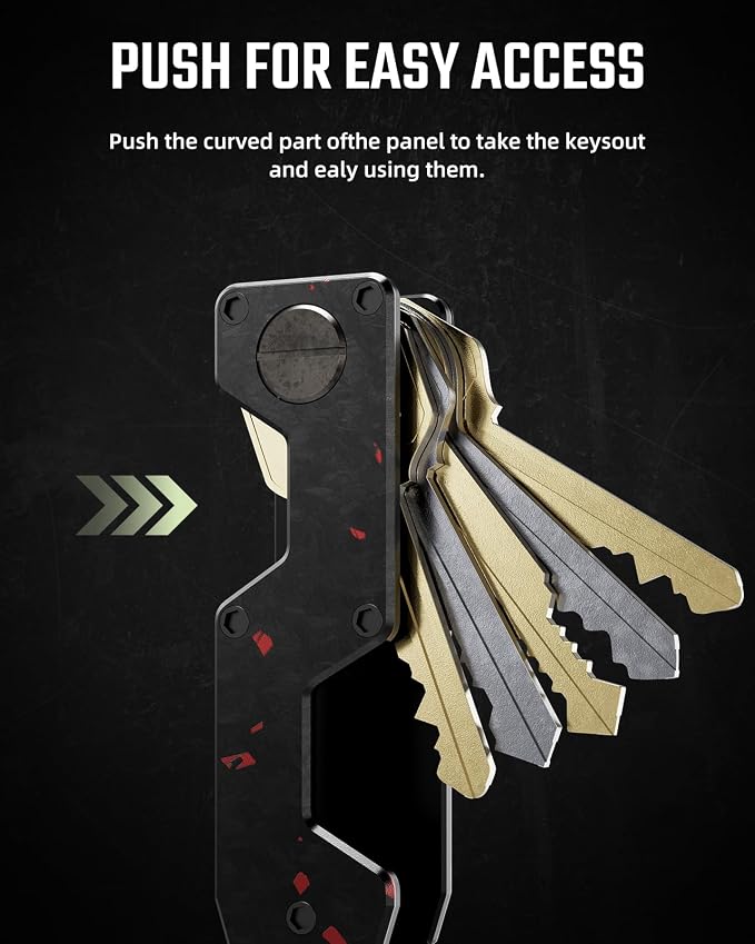 Key Organizer Compact Key Holder Metal Key Chain Minimalist key case key holder - Image 4