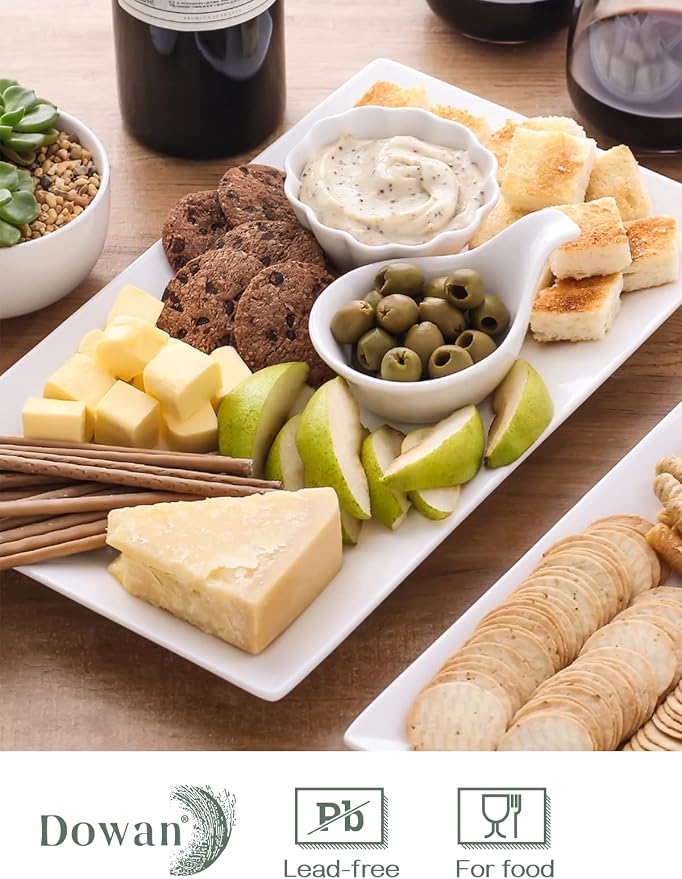 DOWAN 14" Serving Trays, Serving Platters, Ceramic Serving Platters and Trays - Image 4