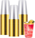 Goodluck 50PCS 12oz Gold Plastic Cups by GoodLuck