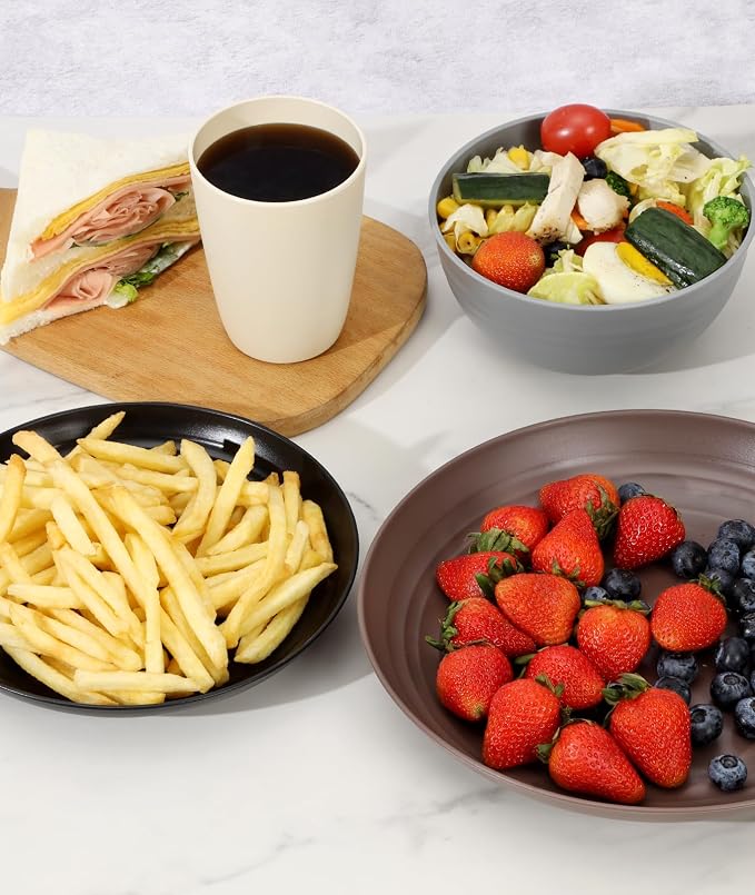 Quatish 32 Piece Plates and Bowls Sets - Image 6