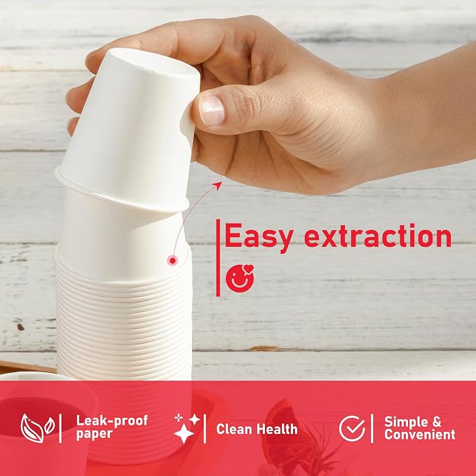 600 Pack 3 oz Disposable Paper Cups - Image 3