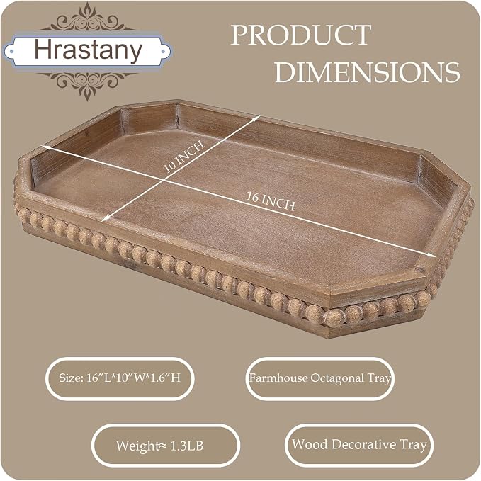 Hrastany Wood Rustic Serving Tray - Image 2