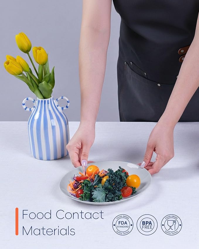 8.5 Inch Salad Plate Set of 6, fruit and versatile kitchen serving - Image 2