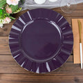 Efavormart 11" Dinner Plates – Set of 10 Plastic Purple Round Disposable Plates by efavormart