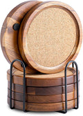 WLWNWFT Wood Cork Coasters for Drinks Absorbent by WLWNWFT