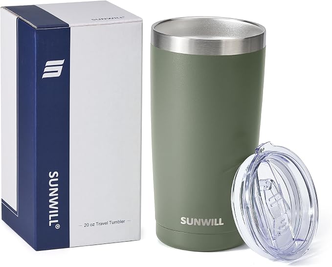 SUNWILL Travel Coffee Tumbler 20 oz, Insulated Mug - Image 5