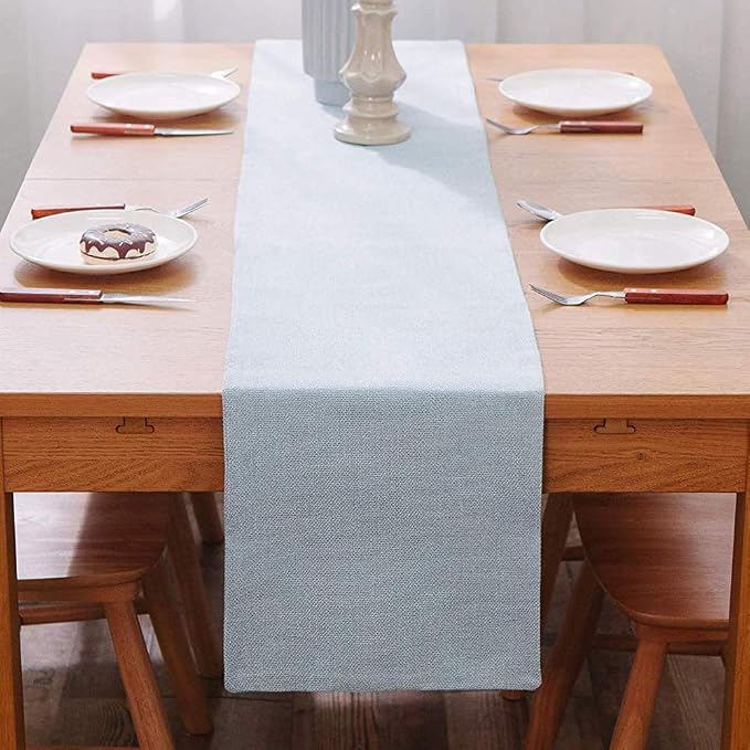 Soft Caddice Faux Linen 2 Piece Fabric in 1 Table Runner, eco-Friendly Fabric by NATUS+WEAVER