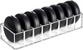 HBlife Clear Acrylic Makeup Compact Organizer, 8 Spaces Vanity Organizer Stand by HBlife