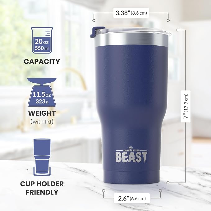 Beast 40 oz Tumbler Stainless Steel Vacuum Insulated Coffee Ice Cup Double Wall - Image 7