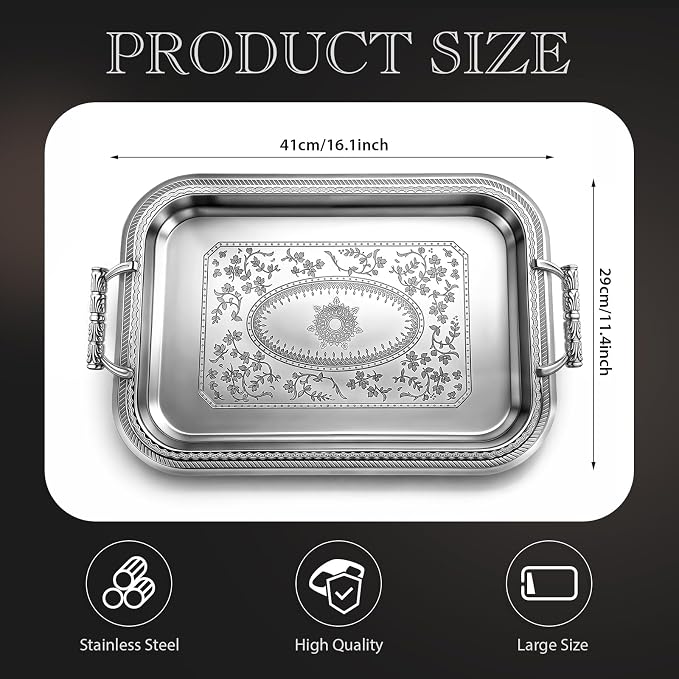 Rtteri Silver Serving Trays - Image 2