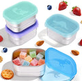 4×8oz Small Stainless Steel Snack Containers by Tanjiae