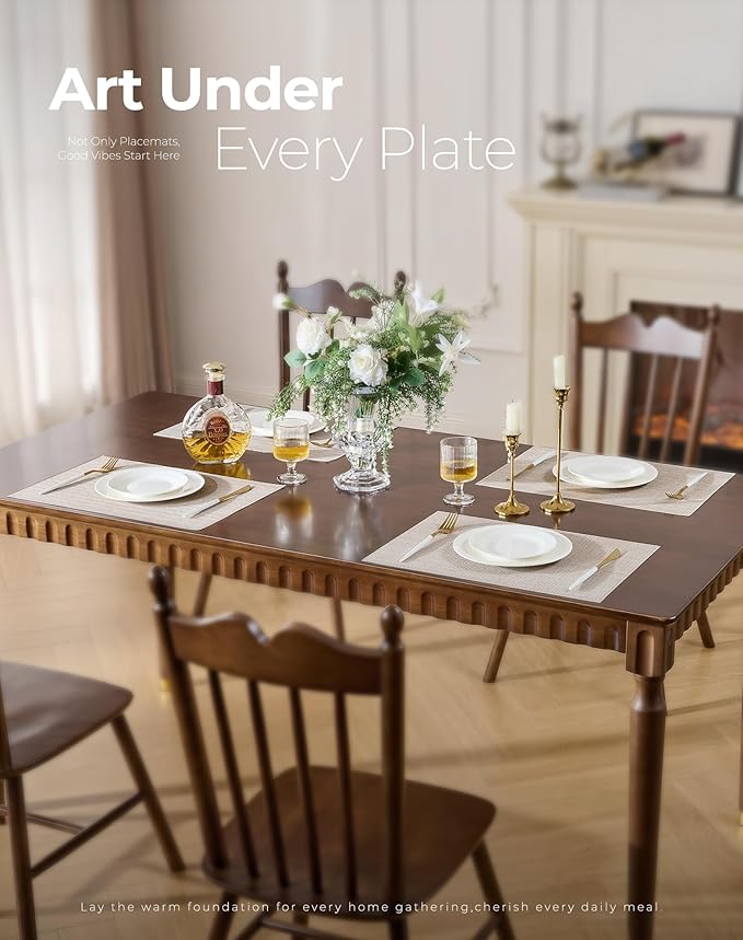 Leetaltree Beige Placemats Set of 8 - Image 2