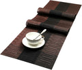 SHACOS Table Runners Woven Vinyl Table Mats 12x54 inch by SHACOS