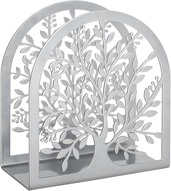 Napkin Holder for Tables, Tree of Life Design Modern Metal Napkin Holder for by Fobule