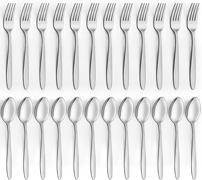 Unokit Forks and Spoons Silverware Set by Unokit