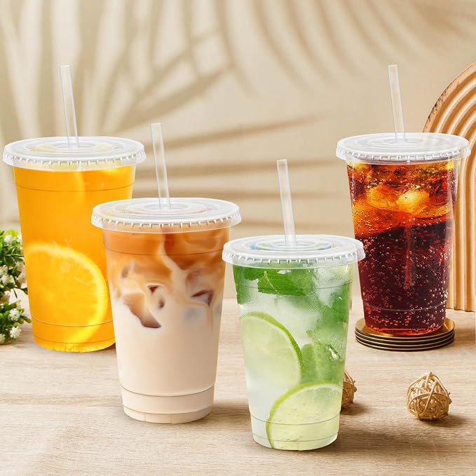 Lamosi 300 Pack 16 oz Plastic Coffee Cups - Image 5