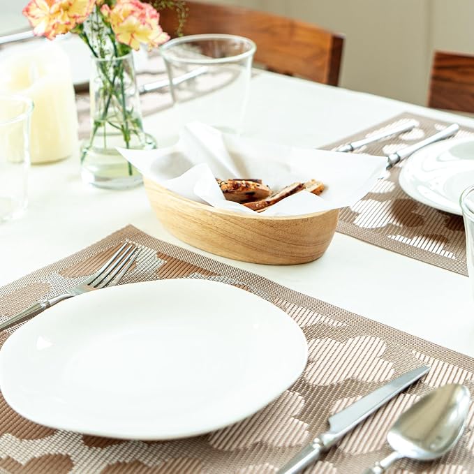 Placemats Set of 12 Vinyl/Plastic Woven Place Mats - Image 7