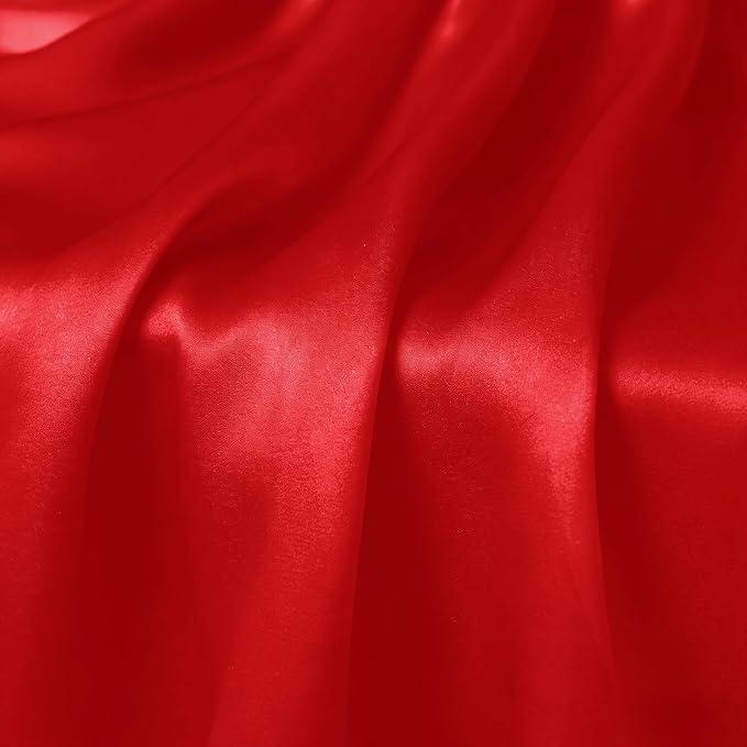 2 Pack Red Satin Table Runner 12 x 72 Inch | Ruffle Design, Luxurious Dining - Image 6